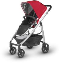 Uppababy Cruz Çift Yönlü Katlanabilir Tek Elle Kapanan 360 Derece Dönen Tam Yatar Puset Bebek Arabası Kırmızı