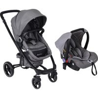 Fisher Price FP BST020 Sierra Çift Yönlü Katlanabilir 360 Derece Dönen Tam Yatar Travel Sistem Bebek Arabası Gri