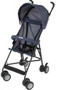 Tois Baby Oslo Tek Elle Kapanan 360 Derece Dönen Baston Bebek Arabası Lacivert