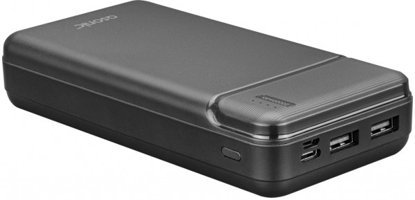 Asonic AS-P20 20000 mAh Hızlı Şarj USB & Type C Çoklu Kablolu Powerbank Siyah