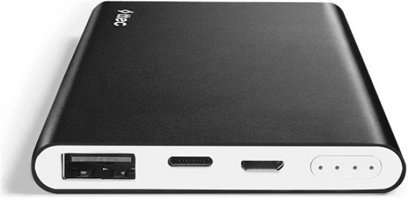 Ttec AlumiSlim 5000 mAh Hızlı Şarj USB & Type C Kablolu Powerbank Siyah