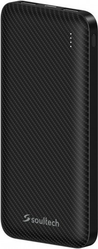 Soultech Carbon 10000 mAh Hızlı Şarj USB & Type C Çoklu Kablolu Powerbank