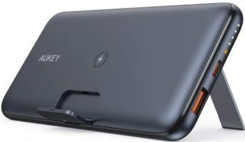 Aukey Basix 10000 mAh Hızlı Şarj USB & Type C Çoklu Kablolu Powerbank