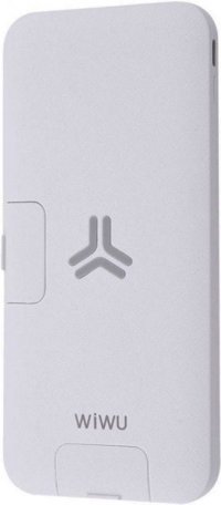 Wiwu W3 10000 mAh Hızlı Şarj USB & Type C Çoklu Kablolu Powerbank Beyaz