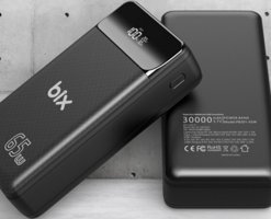 Bix PB301 30000 mAh Hızlı Şarj Dijital Göstergeli USB & Type C Çoklu Kablolu Powerbank