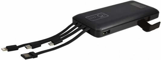 NeTtech NT-PW09 10000 mAh Hızlı Şarj Micro USB Çoklu Kablolu Powerbank