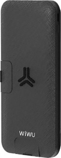Wiwu W3 10000 mAh Hızlı Şarj USB & Type C Çoklu Kablolu Powerbank Siyah