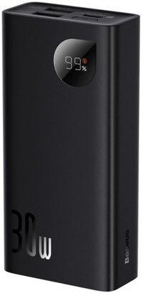 Baseus Adaman 10000 mAh Hızlı Şarj Dijital Göstergeli USB & Type C Çoklu Kablolu Powerbank