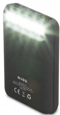 S-link Swapp SWP-78 7800 mAh Hızlı Şarj Işıklı USB & Type C Çoklu Kablolu Powerbank Siyah