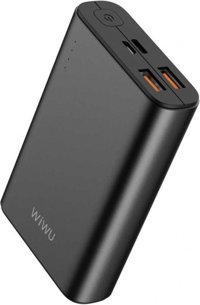 Wiwu JC-05 10000 mAh Hızlı Şarj USB & Type C Çoklu Kablolu Powerbank