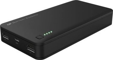 GP GP3C20ABE 20000 mAh Hızlı Şarj Micro USB Çoklu Kablolu Powerbank Siyah