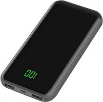 Xipin X20 10000 mAh Hızlı Şarj Dijital Göstergeli Micro USB Çoklu Kablolu Powerbank Siyah