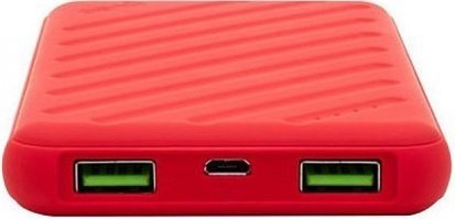 Preo Jetpower 10000 mAh Hızlı Şarj Lightning Çoklu Kablolu Powerbank Kırmızı