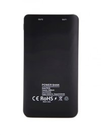 Syrox SYX-PB104 12000 mAh Hızlı Şarj Işıklı Dijital Göstergeli Micro USB Çoklu Kablolu Powerbank Siyah