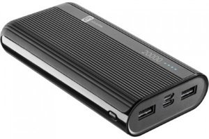 Cellularline PowerTank 20000 mAh Hızlı Şarj USB & Type C Çoklu Kablolu Powerbank Siyah