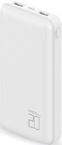 ACL PW-35 20000 mAh Hızlı Şarj Micro USB Çoklu Kablolu Powerbank Beyaz