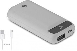 S-link Swapp SWP-52 5200 mAh Işıklı Micro USB Kablolu Powerbank Beyaz
