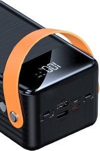 Sprange SR-P23 50000 mAh Hızlı Şarj Işıklı Dijital Göstergeli Lightning Çoklu Kablolu Powerbank