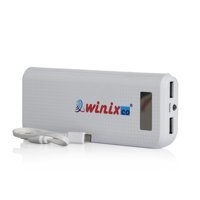Winixco 10800 mAh Hızlı Şarj Işıklı Dijital Göstergeli Micro USB Çoklu Kablolu Powerbank