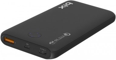 Bix PB10-QPD 10000 mAh Hızlı Şarj USB & Type C Çoklu Kablolu Powerbank Siyah
