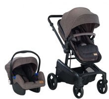 Baby2Go Pegasus 2215 Tek Elle Kapanan 360 Derece Dönen Tam Yatar Puset Bebek Arabası Gri