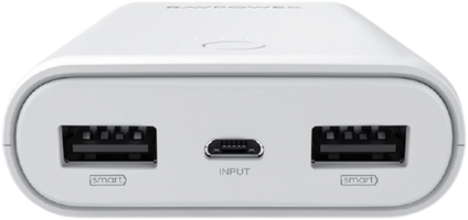 RAVPower RP-PB170 10050 mAh Hızlı Şarj Micro USB Çoklu Kablolu Powerbank Beyaz