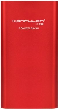 Konfulon A2 10000 mAh Hızlı Şarj Micro USB Çoklu Kablolu Powerbank Kırmızı