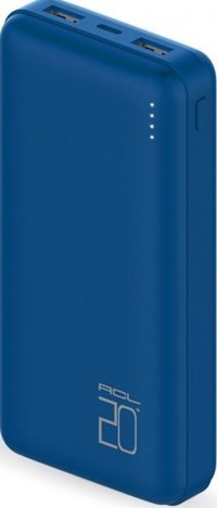 ACL PW-35 20000 mAh Hızlı Şarj Micro USB Çoklu Kablolu Powerbank Mavi