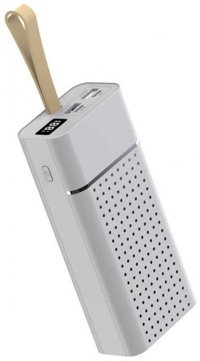 Zore B-33 30000 mAh Hızlı Şarj Dijital Göstergeli USB & Type C Çoklu Kablolu Powerbank Beyaz