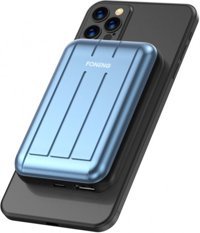 Foneng Q29 10000 mAh Hızlı Şarj USB & Type C Çoklu Kablolu Powerbank Mavi