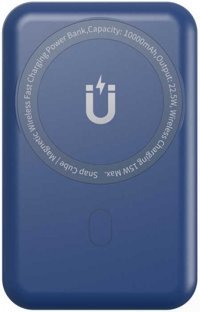 Wiwu SC10000 10000 mAh Hızlı Şarj Mıknatıslı USB & Type C Kablolu Powerbank Mavi