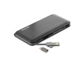 S-link Swapp IP-L48 9000 mAh Hızlı Şarj Micro USB Çoklu Kablolu Powerbank Siyah
