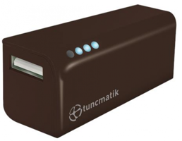 Tunçmatik Mini Charge 2000 mAh Micro USB Kablolu Powerbank Siyah