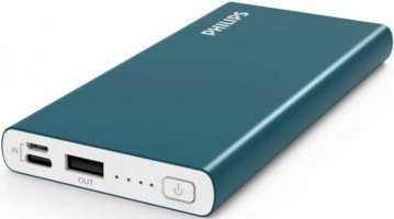 Philips DLP6710 10000 mAh Hızlı Şarj USB & Type C Kablolu Powerbank Mavi