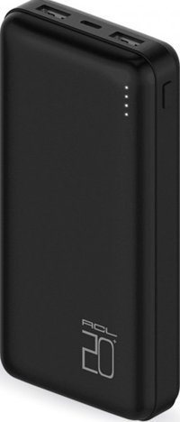 ACL PW-35 20000 mAh Hızlı Şarj Micro USB Çoklu Kablolu Powerbank Siyah