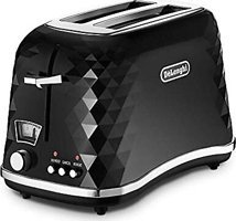Delonghi Brillante CTJ 2003 2 Dilim Kırıntı Tepsili Telli Akıllı 900 W Siyah Mini Ekmek Kızartma Makinesi