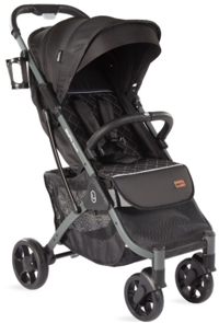 Kraft BS601 Katlanabilir Tek Elle Kapanan 360 Derece Dönen Tam Yatar Kabin Tipi Puset Bebek Arabası Siyah