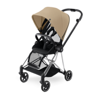 Cybex Mios Çift Yönlü Katlanabilir Tek Elle Kapanan 360 Derece Dönen Tam Yatar Puset Bebek Arabası Krem