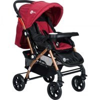4 Baby AB-310 Active Gold Çift Yönlü Katlanabilir 360 Derece Dönen Tam Yatar Kabin Tipi Puset Bebek Arabası Kırmızı