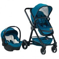 Baby2Go 2033 Joy Çift Yönlü Katlanabilir 360 Derece Dönen Tam Yatar Travel Sistem Bebek Arabası Mavi