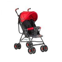 Babyhope SC-100 Katlanabilir Tek Elle Kapanan 360 Derece Dönen Tam Yatar Kabin Tipi Puset Bebek Arabası Kırmızı