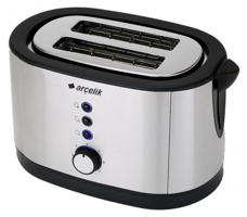 Arçelik K 2461 2 Dilim Kırıntı Tepsili Telli 800 W İnox Mini Ekmek Kızartma Makinesi