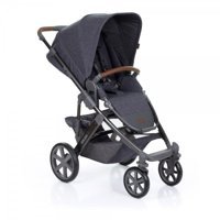 ABC Design Salsa 4 Çift Yönlü Katlanabilir 360 Derece Dönen Tam Yatar Travel Sistem Bebek Arabası Füme
