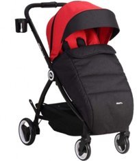 Kraft Sharp XB Çift Yönlü Katlanabilir Tek Elle Kapanan 360 Derece Dönen Tam Yatar Travel Sistem Bebek Arabası Siyah