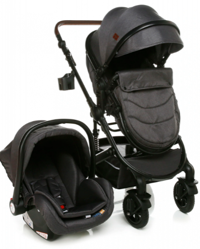 Baby Plus Vega Çift Yönlü Katlanabilir Tek Elle Kapanan 360 Derece Dönen Tam Yatar Travel Sistem Bebek Arabası