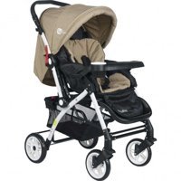 4 Baby Active AB-320 Çift Yönlü Katlanabilir 360 Derece Dönen Tam Yatar Kabin Tipi Puset Bebek Arabası Bej