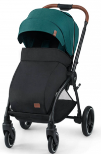 Kinderkraft Evolution Cocoon Çift Yönlü Katlanabilir Tek Elle Kapanan 360 Derece Dönen Tam Yatar Travel Sistem Bebek Arabası Yeşil