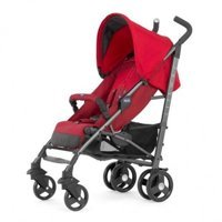 Chicco Lite Way Top 2 Katlanabilir Tek Elle Kapanan 360 Derece Dönen Tam Yatar Kabin Tipi Baston Bebek Arabası Kırmızı