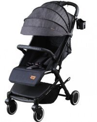 Babyhope BH-3150 Royal Cabin Katlanabilir 360 Derece Dönen Tam Yatar Kabin Tipi Puset Bebek Arabası Gri