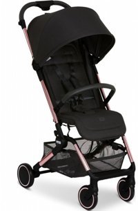 ABC Design Ping Katlanabilir Tek Elle Kapanan 360 Derece Dönen Tam Yatar Kabin Tipi Puset Bebek Arabası Siyah
